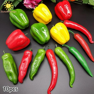 Bộ 10 Trái Ớt Chuông Giả Trang Trí Lễ Tạ Ơn