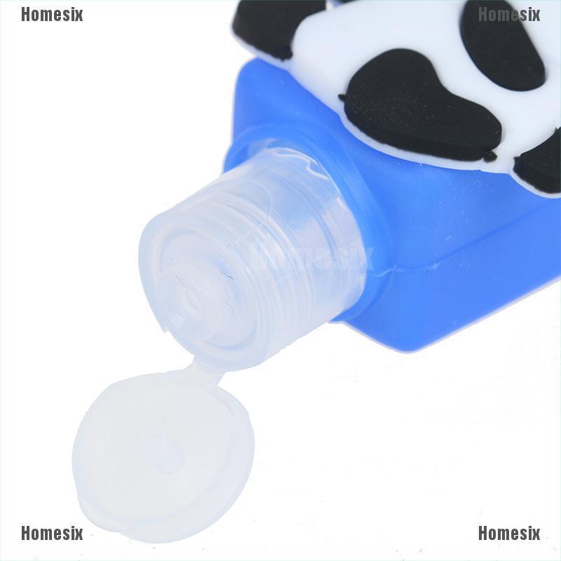 [zHMSI] Cute Silicone Hand Sanitizer Pocketable Antibacterial Holder With Empty Bottle TYU