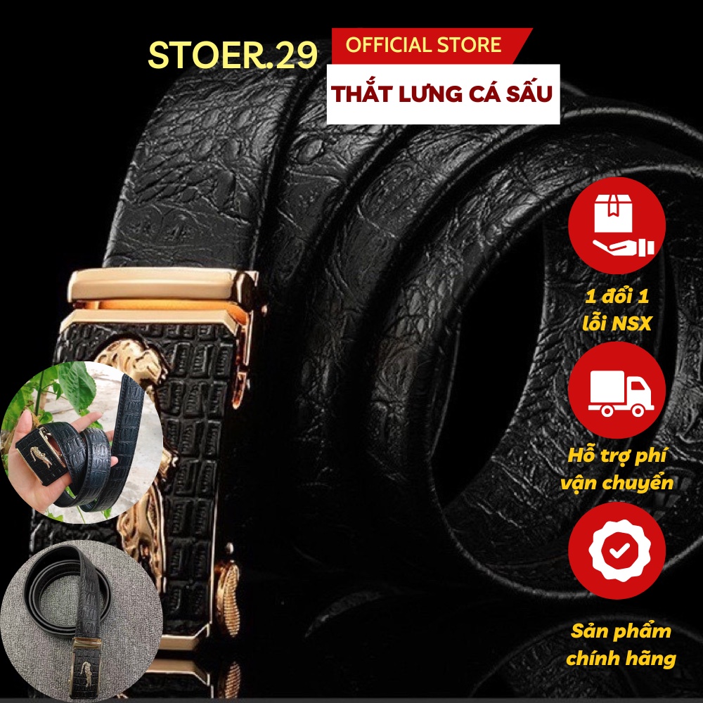 Thắt Lưng Dây Da Cá Sấu Nam Cao Cấp Thời Trang Nam