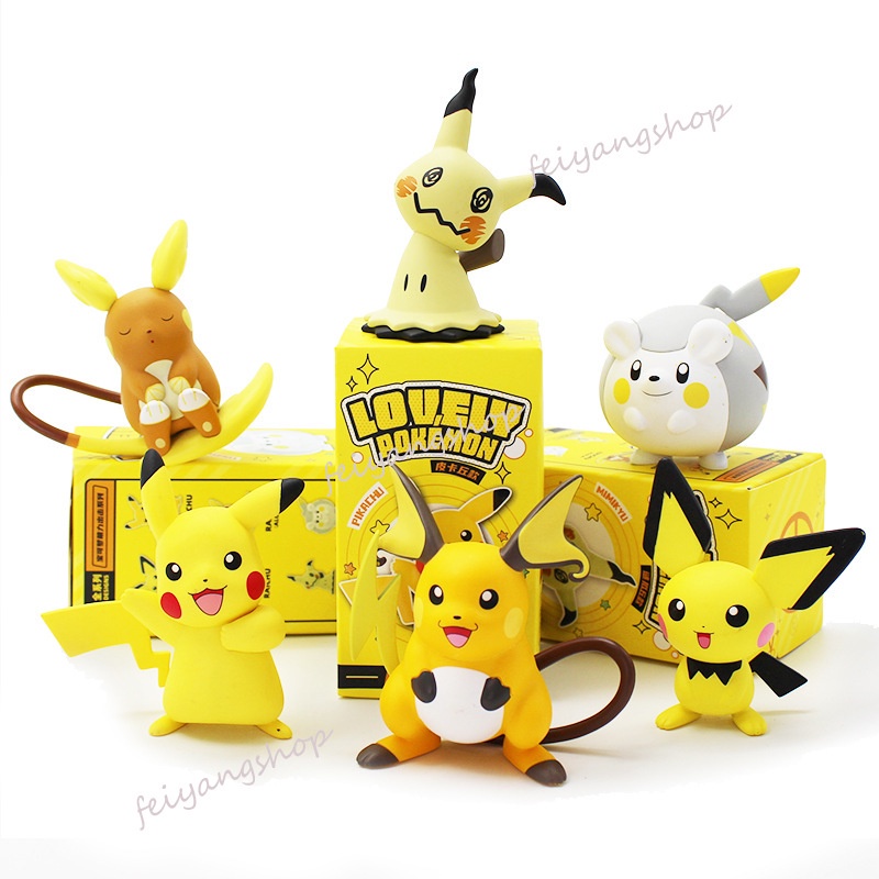 Pokemon Pikachu nhiều hình dạng khác nhau đầu giường phòng ngủ ô tô nghiên cứu trang trí món quà đồ chơi trẻ em