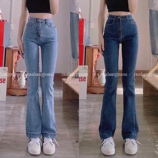 quần jeans ống loe lai 3phân