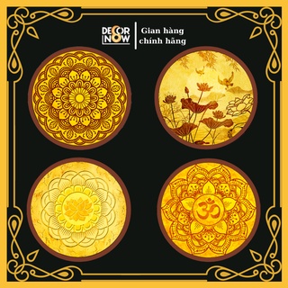 Đèn thờ hoa sen tranh trúc chỉ, đèn trang trí bàn thờ, hào quang điện cho tượng phật, DECORNOW-15 | DECORNOW.VN