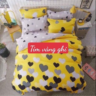 ( free ship ) SÉT POLY NHẬP VACSACE ĐEN Bộ chăn ga gối cotton nhập khẩu