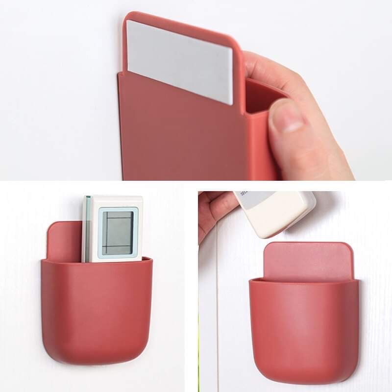 Hộp Đựng Điện Thoại, Remote, Điều Khiển TiVi, Khay Sạc Điện Thoại  Đa Năng Dán Tường Nhiều Màu Trẻ Trung - MTDDT