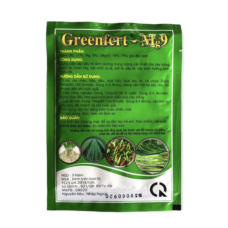 [ Xả Hàng Ưu Đãi Shop Mới ] Phân bón lá cao cấp Mg9 50g xanh cây mỡ lá