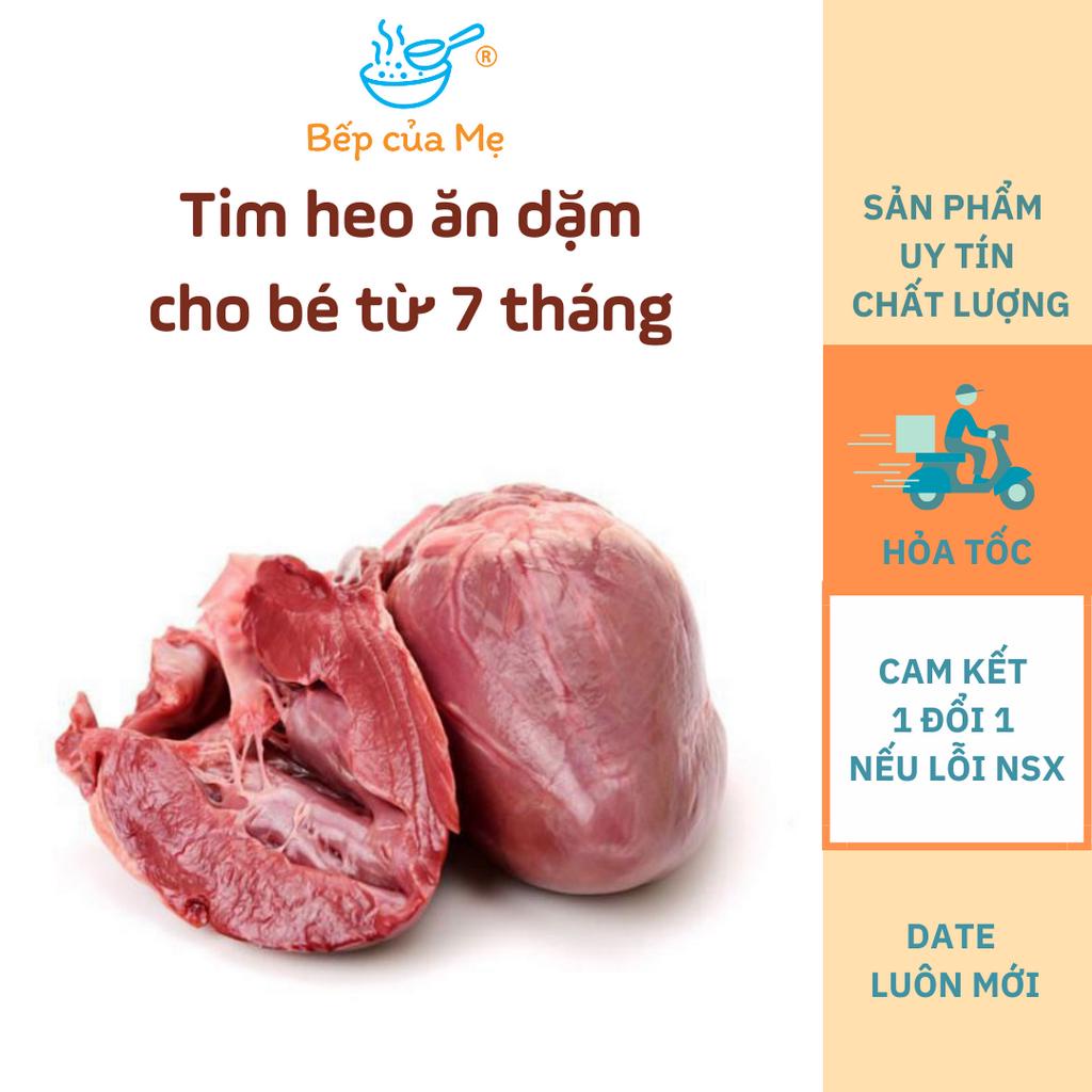 Tim heo đã sơ chế nấu ăn dặm cho bé từ 7 tháng, gói 30g - 100g, Shop Của Mẹ