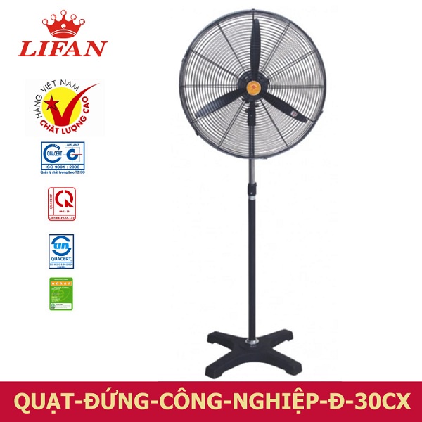 Quạt Đứng Công Nghiệp LIFAN Đ-30CX- 170W- Chính Hãng Bảo Hành 1 Năm