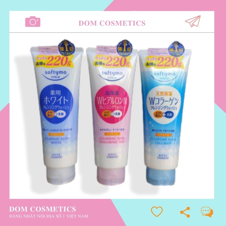 Sữa Rửa Mặt Kose Softymo 220gr Nội Địa Nhật