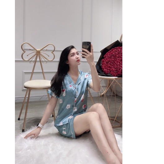 Bộ pijama lụa satin siêu mát 😘 | WebRaoVat - webraovat.net.vn