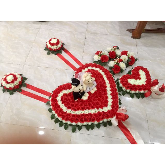Bộ hoa xe rước dâu