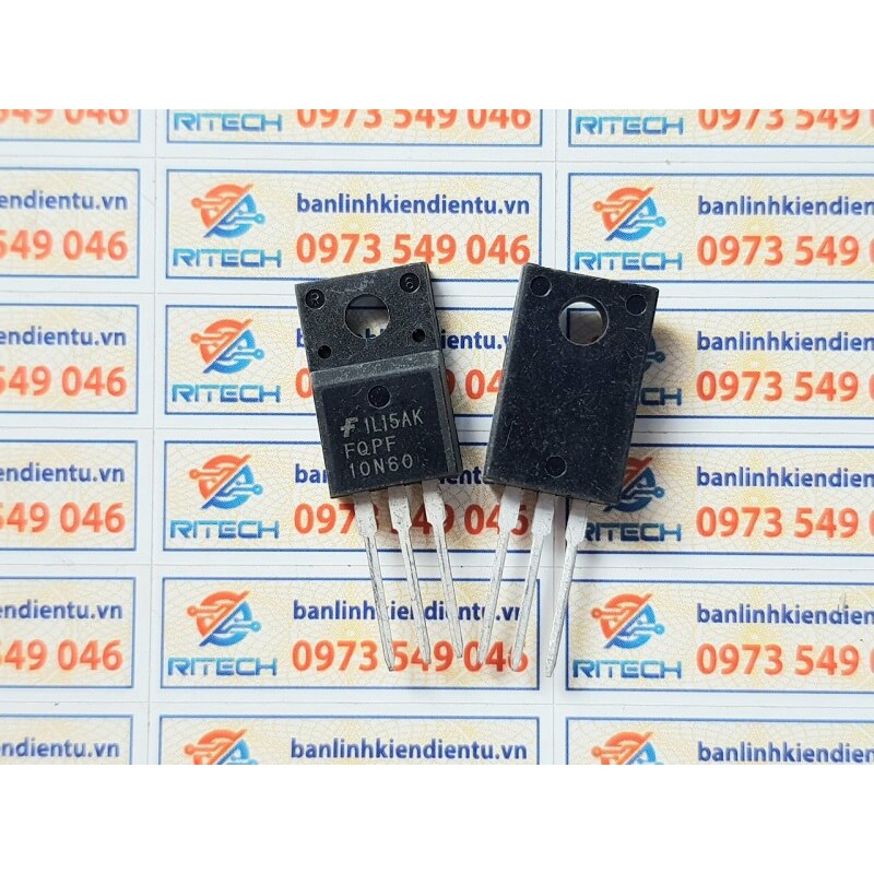 [Combo 5 con] FQPF10N60C, FQPF10N60, 10N60, TO220F N MOSFET 10A 600V