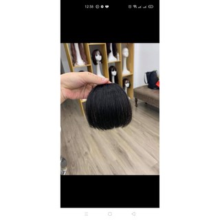 [ FREESHIP ] tóc giả nữ mái dày tóc thật 100%, mái ngố