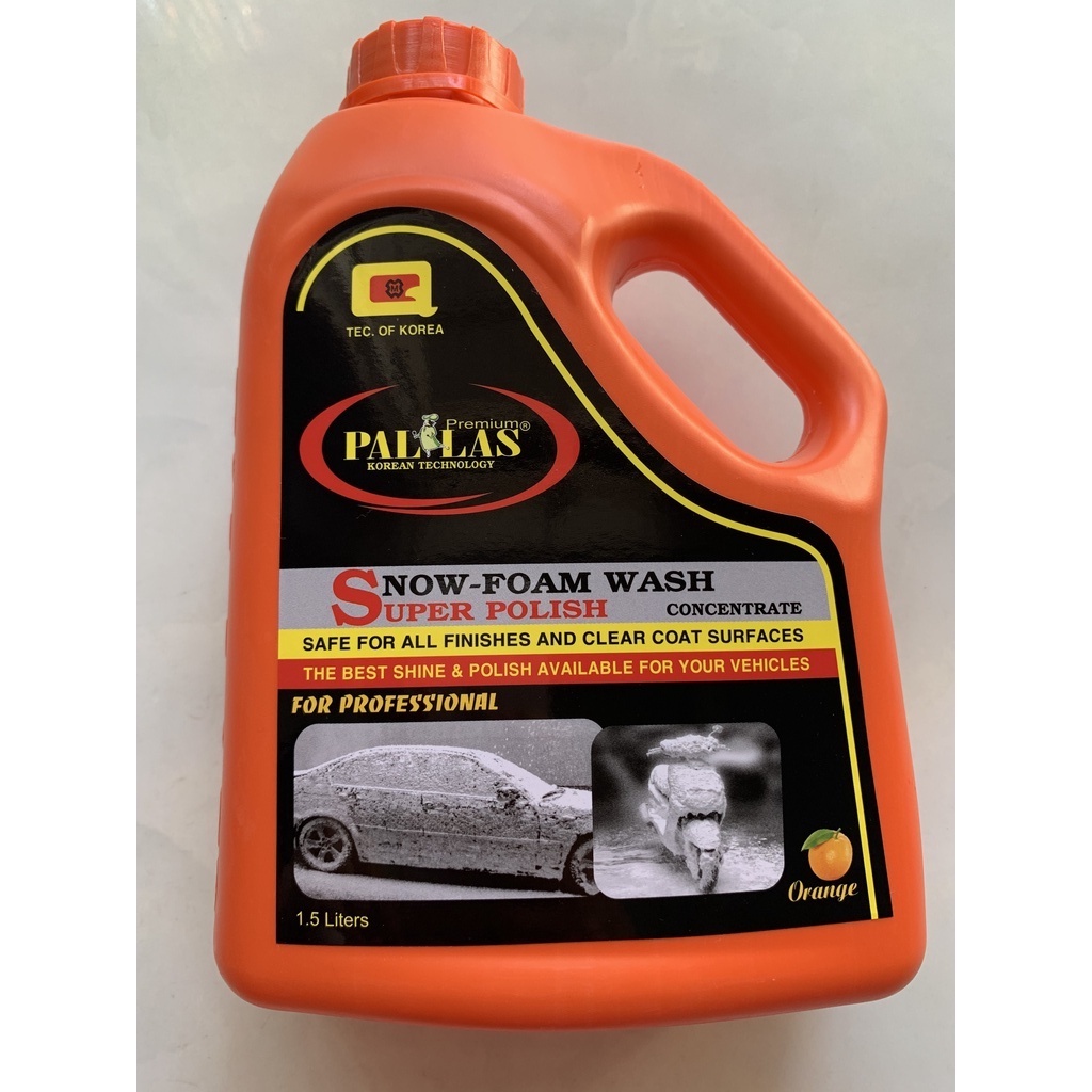 Xà bông rửa xe siêu bóng Pallas hương cam 1500ml