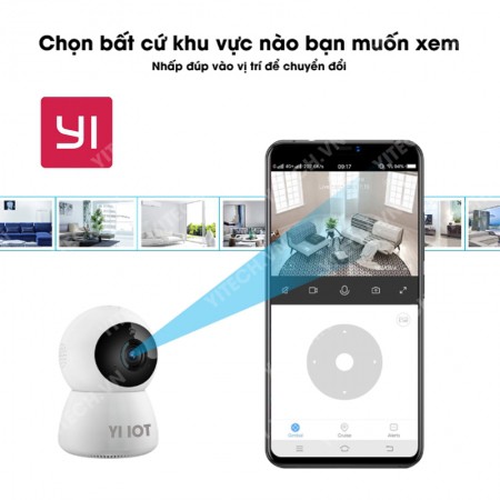 CAMERA IP TRONG NHÀ YI IOT PDB208 2MPX - 1080P QUAY QUÉT 360 ĐỘ- CÓ CỔNG LAN