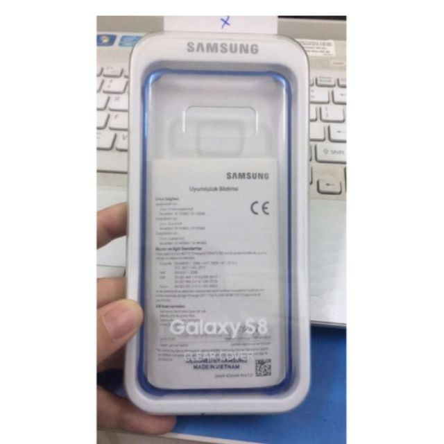 Ốp lưng Clear cover cho Samsung Galaxy S8 viền màu