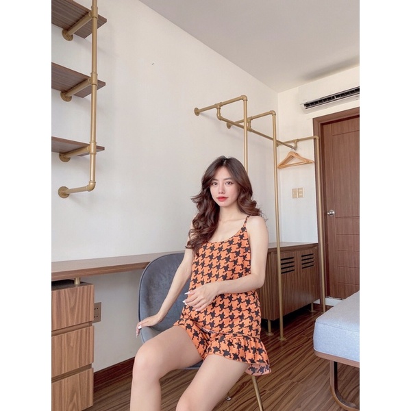 Bộ đồ ngủ nữ, đồ lụa mặc nha xinh