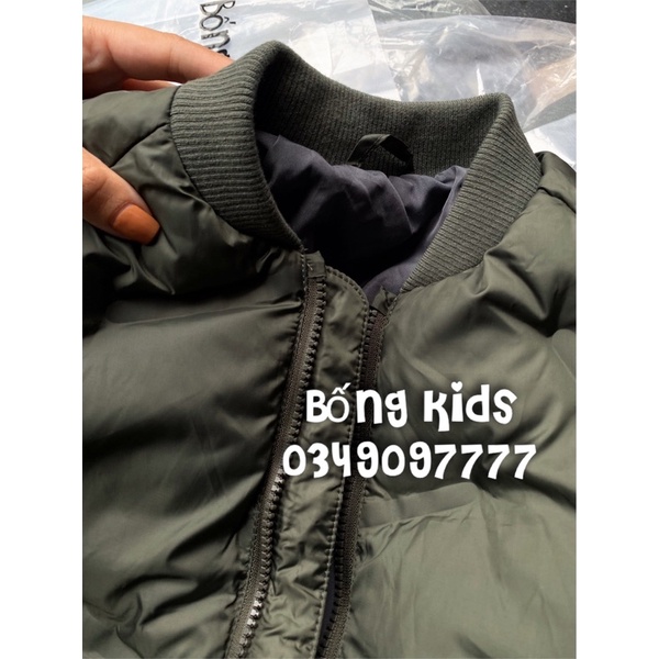 Áo Bomber Bé Trai Chần Bông Rêu ZR