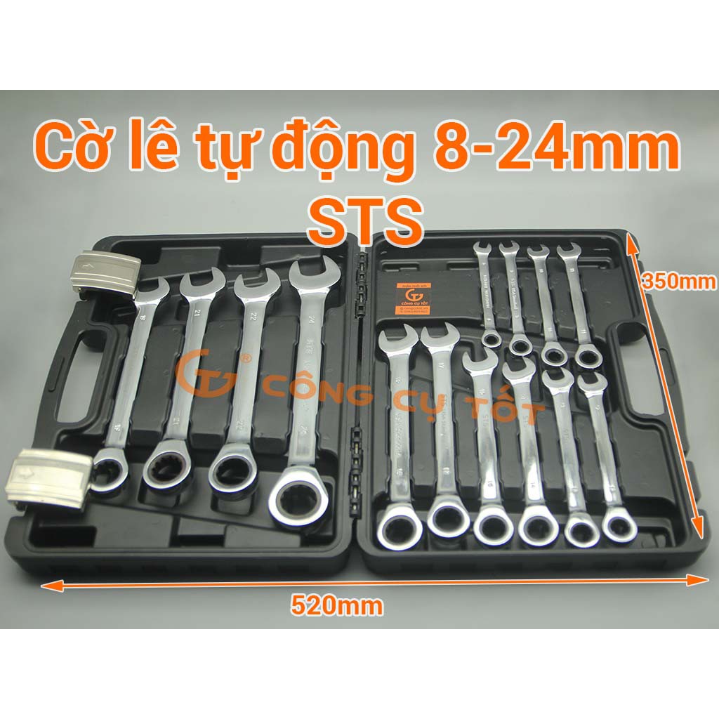 Bộ cờ lê vòng miệng tự động STS 8-24mm