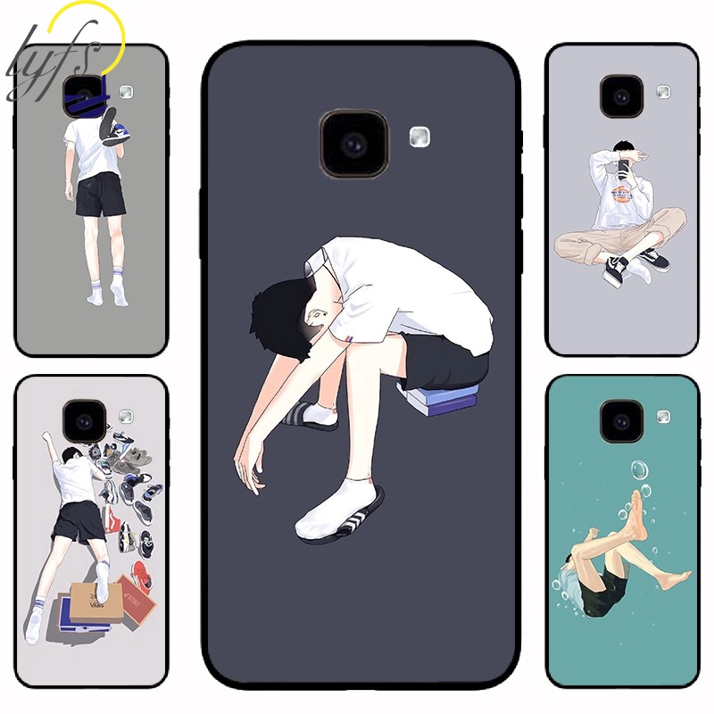 Ốp điện thoại TPU dẻo hình nam phong cách cho Samsung J2 J5 J7 Prime A7 A8 A9 2018 A6 Plus A8 Plus M20