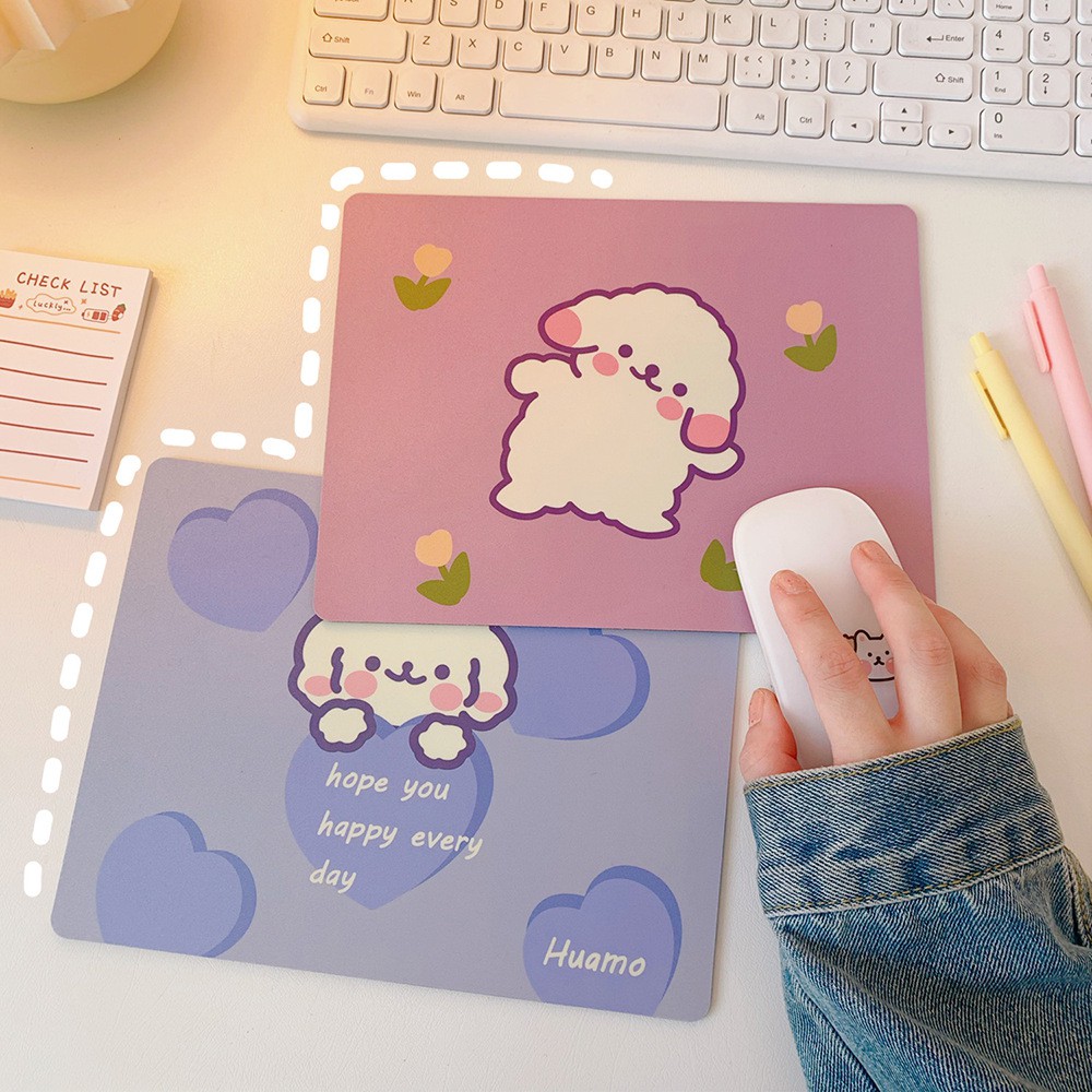 Lót chuột cute THỎ STATIONERY miếng lót chuột dễ thương phụ kiện đồ decor trang trí bàn học giá rẻ hàn quốc