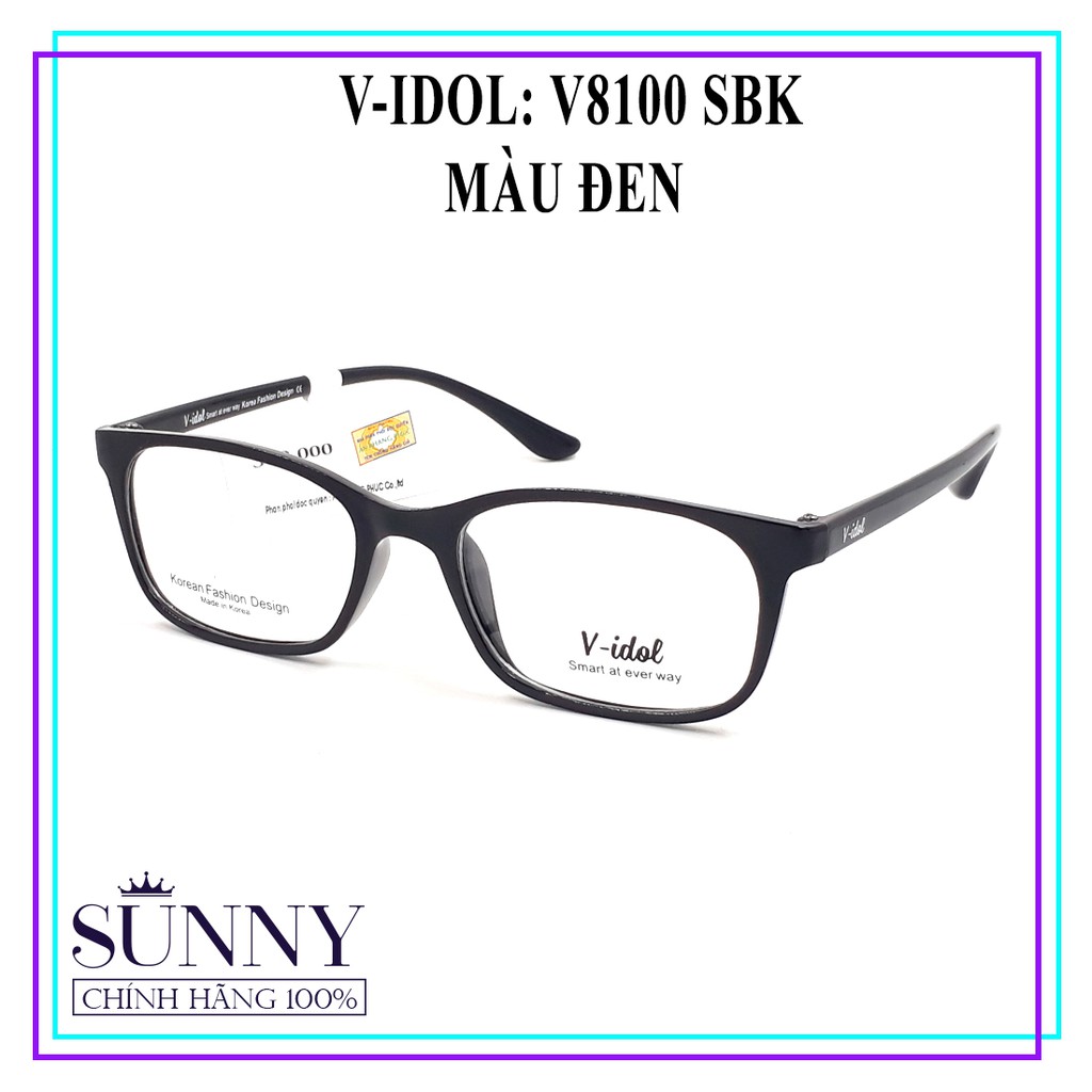V8100 - Gọng kính chính hãng V-idol có tem chống hàng giả, bảo hành toàn quốc