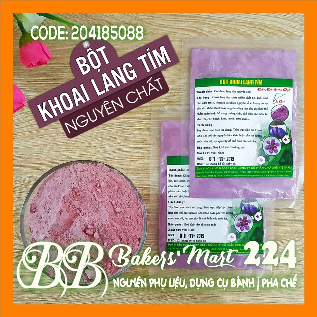 Bột KHOAI LANG TÍM tạo màu tím nhạt - 1 Gói 50gr