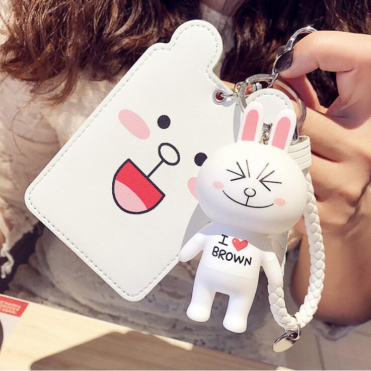 Phiên Bản Hàn Quốc Đa Dạng Họa Tiết Hoạt Hình Dễ Thương PVC Cao Su Mềm Sinh Viên Kitty EasyCard Giá Đỡ Thẻ Xe Buýt Làm Việc ID IC Đựng Thẻ Chìa Khóa Giá Đỡ Thẻ Thẻ