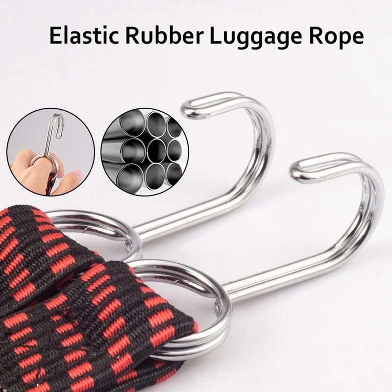 Dây Đai Nylon Co Giãn Buộc Hành Lý Đa Năng Cho Xe Máy Xe Đạp Xe Máy