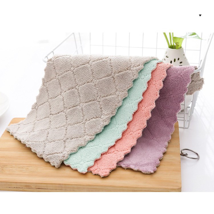 [CÓ SẴN] - Tranh tô màu theo số Licopen - Khăn Microfiber vệ sinh cọ, hỗ trợ tăng tuổi thọ tranh tô