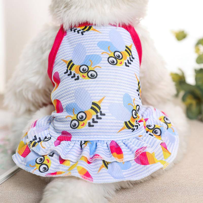 Đầm Cotton Mùa Hè Dễ Thương Cho Thú Cưng S-XXL