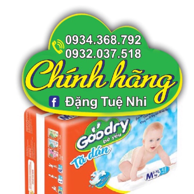 COMBO 2 GÓI TẢ DÁN GOODRY S46/M42/L38/XL34(TẶNG KHĂN ƯỚT 20 TỜ)