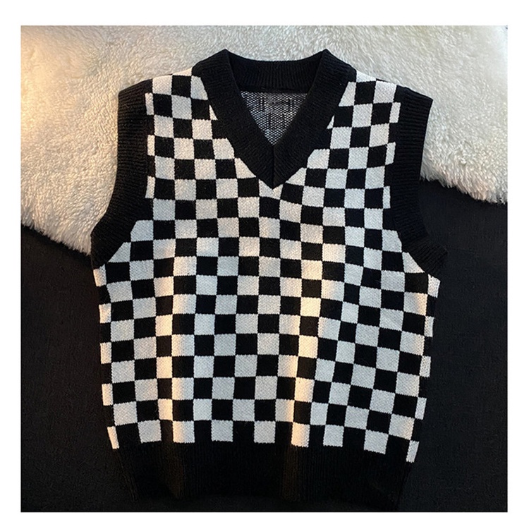 C&M SHOP 2021 Áo ghi lê dệt kim cổ chữ V không tay phong cách mới
 | BigBuy360 - bigbuy360.vn