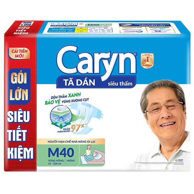 MẪU MỚI - TÃ DÁN CARYN M40 - ML40