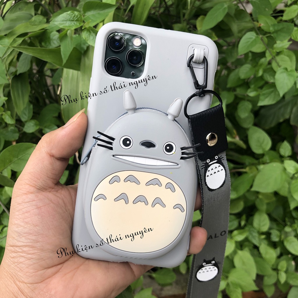 ỐP LƯNG IPHONE TÚI VÍ HÌNH THÚ KÈM DÂY DÀNH CHO IPHONE 11 / 11 pro / 11pro max - ỐP DẺO