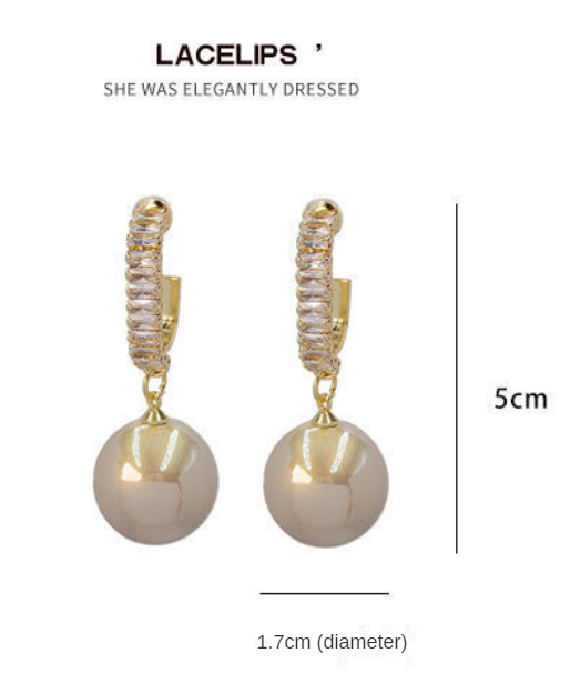 [luxury Pearl Earrings] hd-by-2021 new fashion temperament luxury S925 silver needle crystal pearl earrings