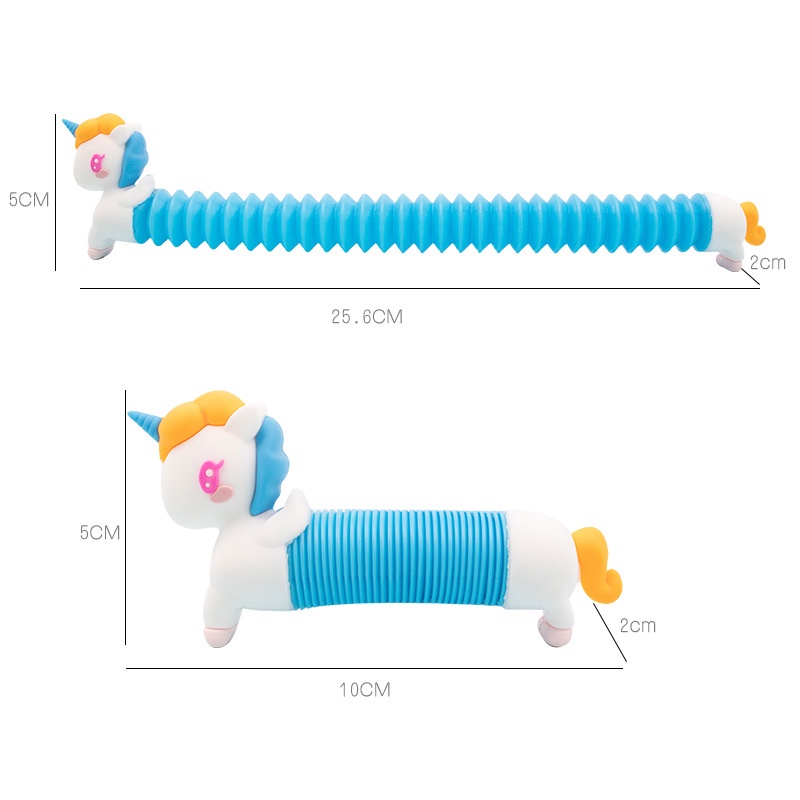 Mới Đồ Chơi Ống Cuốn Co Giãn Nhiều Loại Kỳ Lân Lala Lạc Đà Cho Trẻ Em Mới Lạ