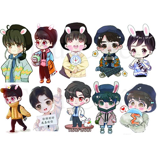 Sticker Tiêu Chiến - Vương Nhất Bác