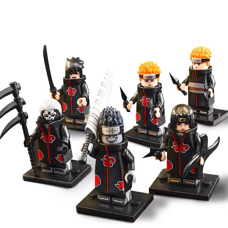 Minifigures Akatsuki Sect trong Anime Naruto - đồ chơi mô hình lắp ghép non-lego