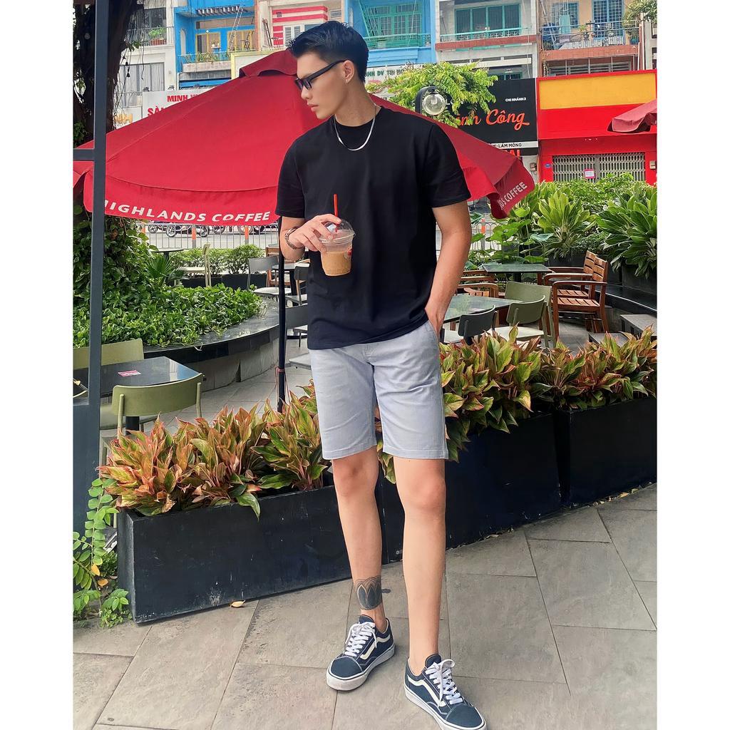 Áo Thun Nam Cotton ARTCOM Basics, cotton thoáng mát,: Fom regular tiêu chuẩn, cổ tròn