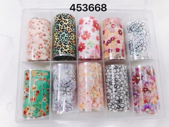 Hộp foil trang trí móng tay chân
