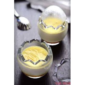 Hũ thủy tinh hình quả trứng 60ml làm bánh pudding, sữa chua cho bé