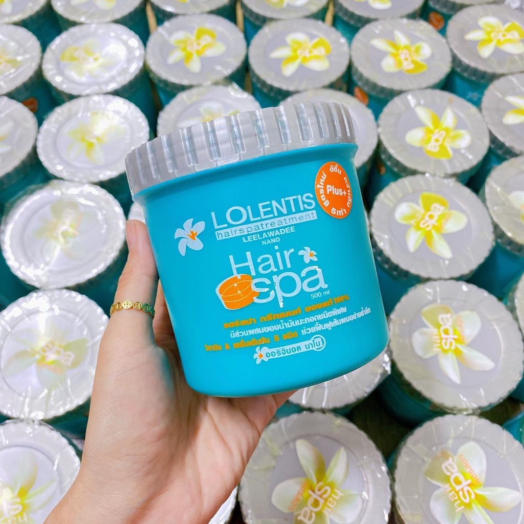 Ủ Tóc Siêu Mềm Mượt Lolentis Hair Spa Thái Lan 500ml Giúp Tóc Óng Mượt Tự Nhiên