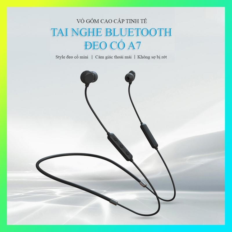 Tai nghe bluetooth đeo cổ A7 Tai nghe thể thao chạy bộ chơi game pin trâu Bluetooth 5.0