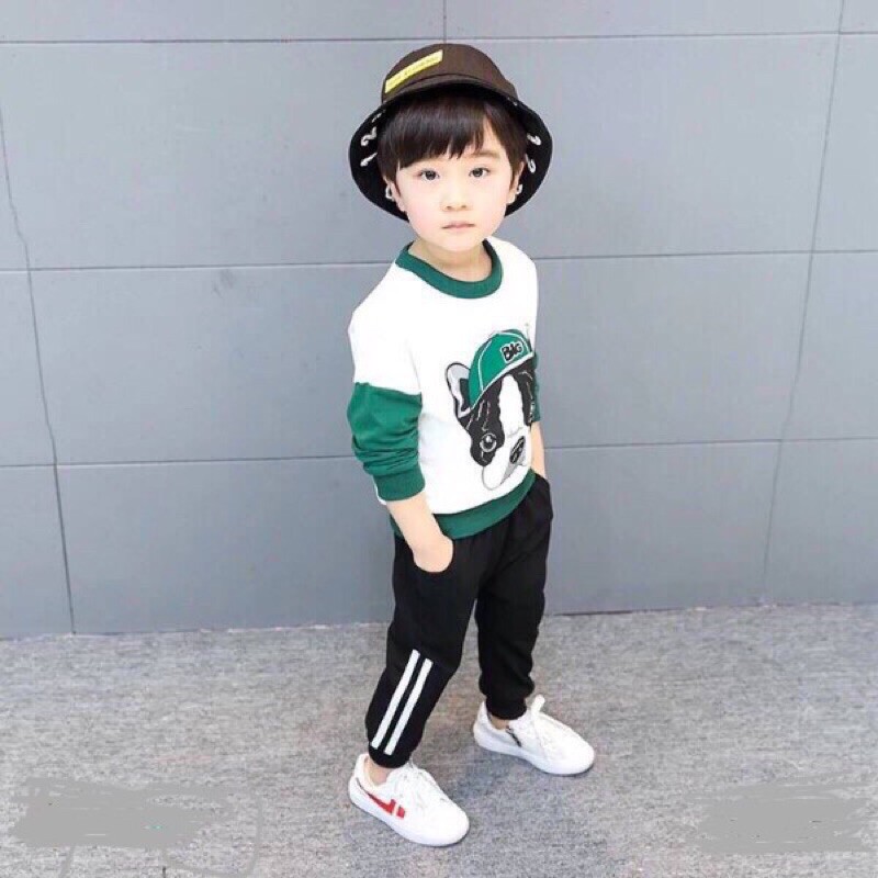 Bộ thun dài tay bé trai