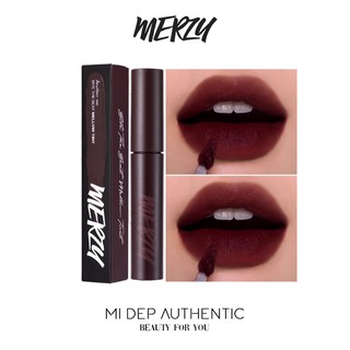 Son Kem Lì, Siêu Mịn Merzy Bite The Beat Mellow Tint  M4 Brian Rose - Nâu Trầm