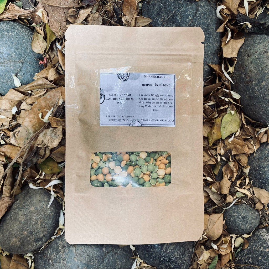 Đậu Hà Lan hữu cơ Markal (xanh &amp; vàng) 500g