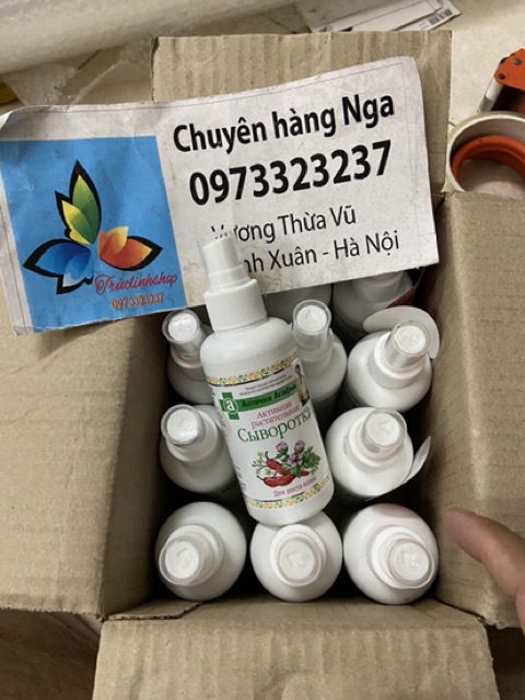 Thuốc xịt thích mọc tóc giảm rụng agafia bà già Nga