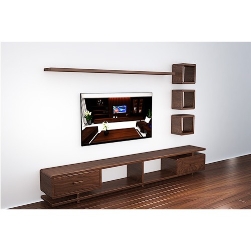 Kệ treo tường trang trí nhà cửa gỗ rộng 80cm x sâu 13cm