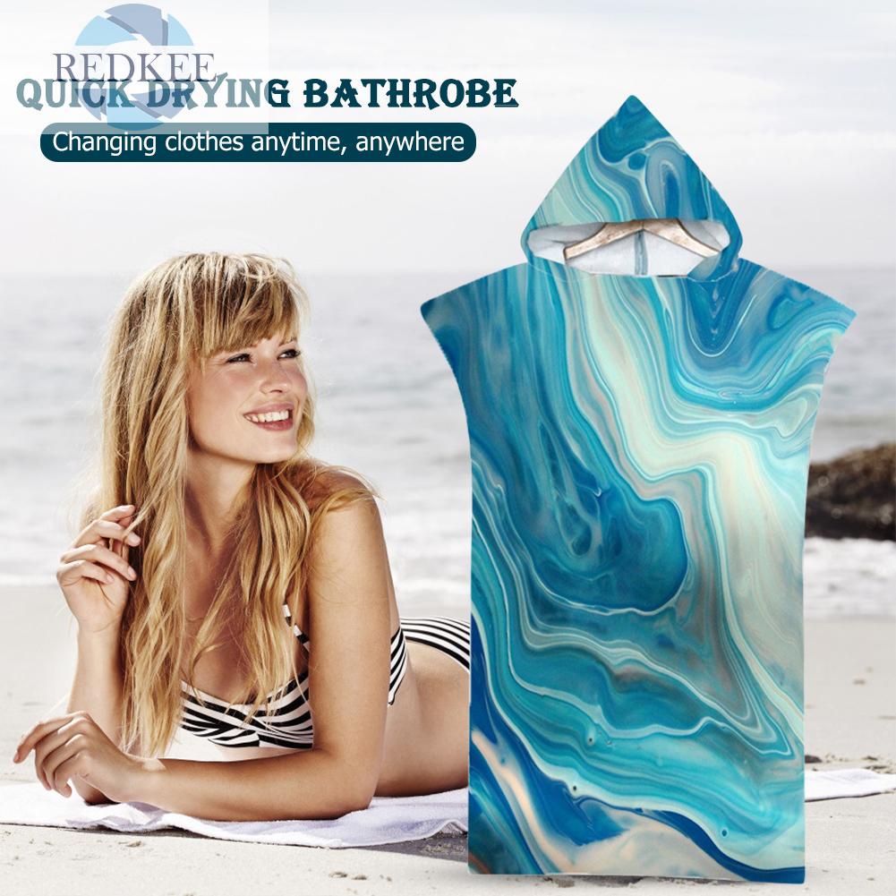 Khăn Choàng Tắm Đi Biển Có Mũ Trùm Đầu