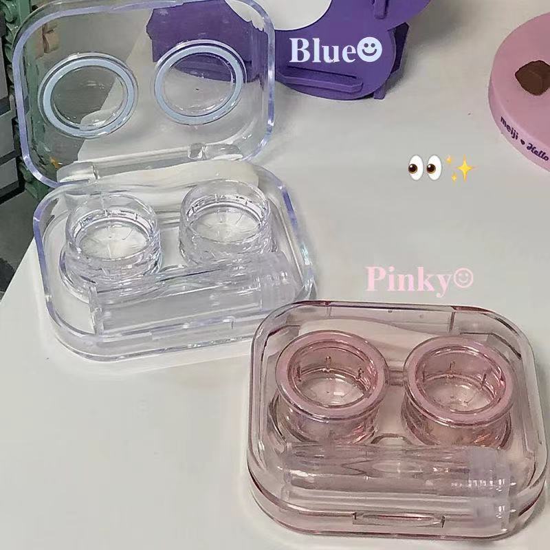 Hộp Đựng Kính Áp Tròng Trong Suốt Đơn Giản